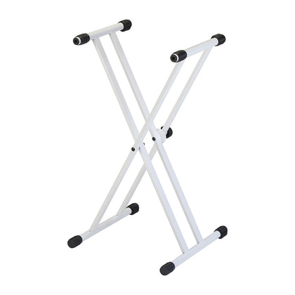 Quik Lok T/20WH Double Braced Keyboard Stand - White