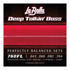 La Bella 760FL Deep Talkin' Bass Stainless Steel Flat Wound Electric Bass Strings - Light Gauge 43-104 - Standard Long Scale