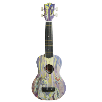 Amahi Limited Edition DDUK20 Enchanted Forest Soprano Ukulele w/ Gig Bag