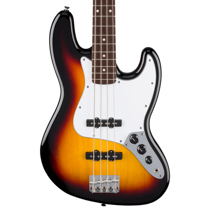 Fender Standard Jazz Bass Guitar - Laurel Fingerboard - White Pickguard - 3-Color Sunburst