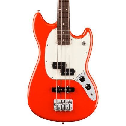 Fender Player II Mustang Bass PJ - Rosewood Fingerboard - Coral Red