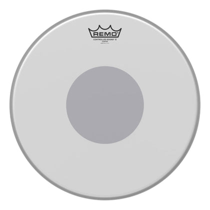 Remo Controlled Sound X Coated Black Dot Batter Snare Drumhead - Bottom Black Dot - 14in Diameter