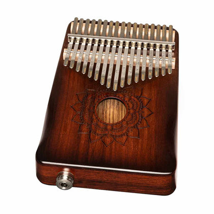 Stagg Professional Electro-Acoustic Kalimba - 17 Note - Mahogany