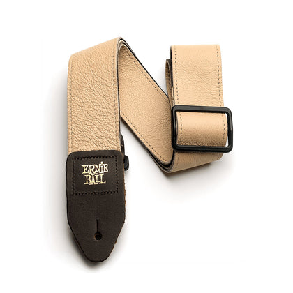 Ernie Ball Tri-Glide 2in Italian Leather Guitar/Bass Strap - Tan