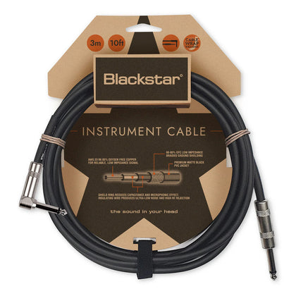 Blackstar Standard Series Instrument Cable - Straight to Right Angle - 10 ft.