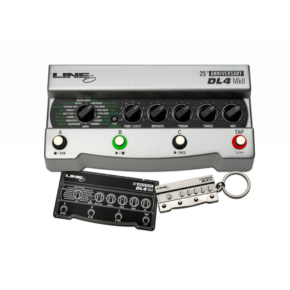 Line 6 DL4 MkII Delay Stompbox Modeler Pedal - Special Edition - 25th Anniversary Silver