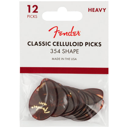 Fender Classic Celluloid Picks - 354 Shape - 12 Pack