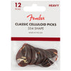 Fender Classic Celluloid Picks - 354 Shape - 12 Pack