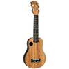 Amahi HCLF330 Zebrawood Top Soprano Ukulele w/ Gig Bag