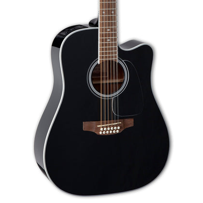 Takamine GD38CE BLK 12-String Dreadnought Acoustic Guitar w/ Cutaway - Black