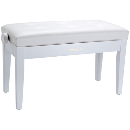 Roland RPB-D300WH-US Duet Piano Bench with Cushioned Seat - Satin White