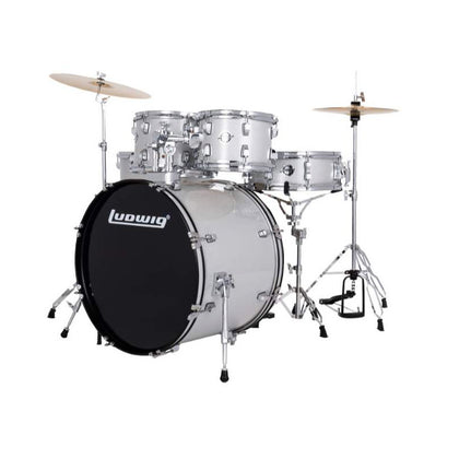 Ludwig Accent Fuse Acoustic Drum Set - Silver Sparkle (2025)