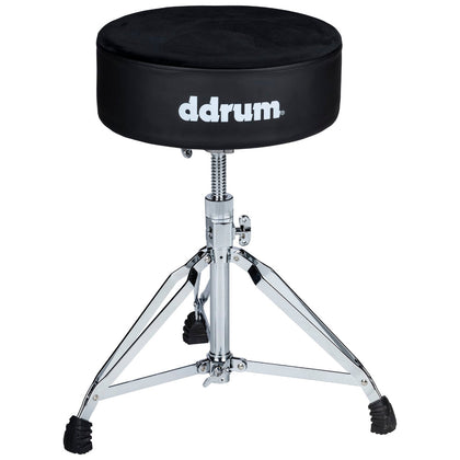 ddrum FAT Drum Throne Black w/ Black Velvet Top