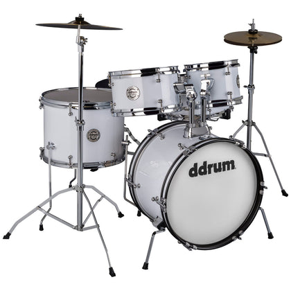 ddrum D1 Junior Complete Drum Set w/ Cymbals - Gloss White