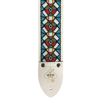 D'Andrea Ace Vintage Reissue Guitar Strap - Stained Glass