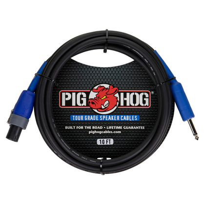 Pig Hog Speaker Cable - Speakon to 1/4in - 10ft