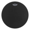 Remo Emperor X Black Batter Drumhead - Black Suede - Bottom Black Dot - 14 in. Diameter