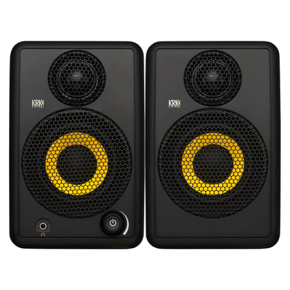 KRK Systems GoAUX 3 Portable Powered Studio Monitor Pair - Black