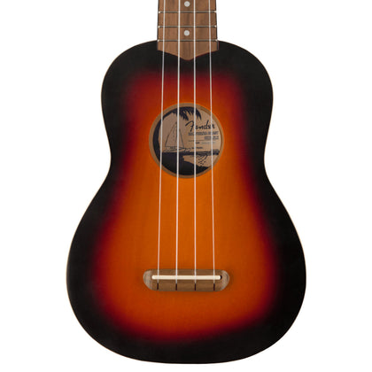 Fender Venice Soprano Ukulele - Walnut Fingerboard - 2-Color Sunburst