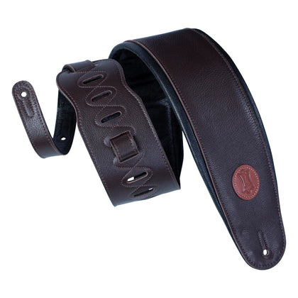 Levy's Signature Legacy Series Guitar Strap - Dark Brown - 4 1/2in Wide