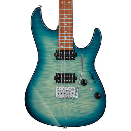 Ibanez AZ24S1FTXB AZ Series Standard Electric Guitar - Transparent Turquoise Burst