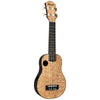 Amahi HCLF880 Quilted Ash Top Soprano Ukulele w/ Gig Bag