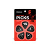 D'Addario Joe Satriani Signature Guitar Picks - Black - Light Gauge (.50mm) - 10 Pack