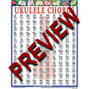 Walrus Productions Ukulele Chord Mini Laminated Chart - 8-1/2 in. x 11 in.