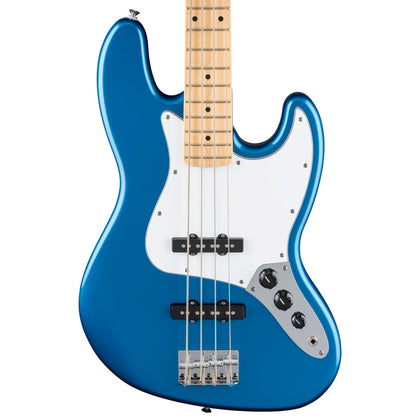 Fender Standard Jazz Bass Guitar - Maple Fingerboard - White Pickguard - Aqua Marine Metallic