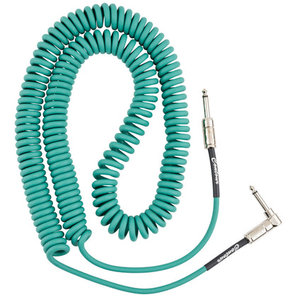 Fender Contour™ Series Coil Instrument Cables - 30ft - Sherwood Green