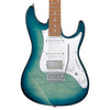 Ibanez AZ22S1FTXB AZ Series Standard Electric Guitar - Transparent Turquoise Burst