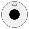 Remo Controlled Sound Clear Black Dot Batter Drumhead - Top Black Dot - 12in Diameter