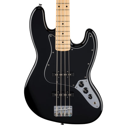 Fender Standard Jazz Bass Guitar - Maple Fingerboard - Black Pickguard - Black