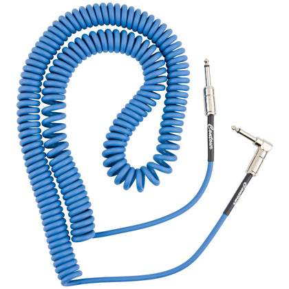 Fender Contour™ Series Coil Instrument Cables - 30ft - Lake Placid Blue