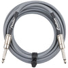 Fender Contour™ Series Instrument Cables - 18.6ft - Inca Silver