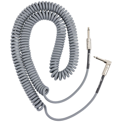 Fender Contour™ Series Coil Instrument Cables - 30ft - Inca Silver