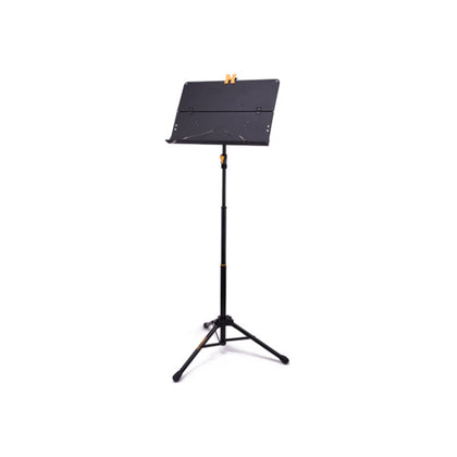 Hercules BS408B PLUS Three-Section Music Stand with Foldable Desk and Tripod Base