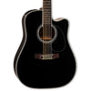 Takamine EF381DX Deluxe 12-String Cutaway Dreadnought Acoustic-Electric Guitar w/case - Gloss Black Finish