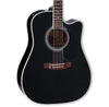 Takamine EF341SC Legacy Dreadnought Cutaway Acoustic-Electric Guitar w/ Case - Gloss Black