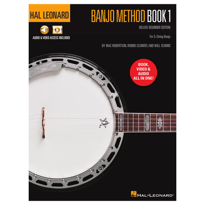 Hal Leonard Banjo Method Book 1 - Deluxe Beginner Edition for 5-String Banjo