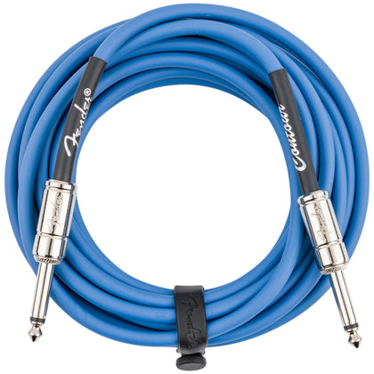 Fender Contour™ Series Instrument Cables - 18.6ft - Lake Placid Blue