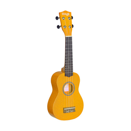 Stagg Soprano Ukulele w/ Black Nylon Gigbag - Yellow