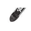 Fender Running Logo Strap - Black/White Logo - 2in