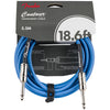 Fender Contour™ Series Instrument Cables - 18.6ft - Lake Placid Blue