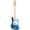 Fender Standard Jazz Bass Guitar - Maple Fingerboard - White Pickguard - Aqua Marine Metallic