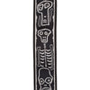 D'Addario Joe Satriani Planet Lock Guitar Strap - Skull N Bones