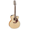 Takamine GJ72CE-12 12-String Jumbo Cutaway Acoustic-Electric Guitar - Natural Gloss Finish