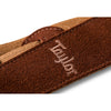 Taylor Embroidered Suede 2.5 in. Guitar Strap - Chocolate Brown