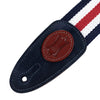 Levy's Signature Cotton Series Guitar Strap - White, Blue, & Red - 2in