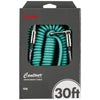 Fender Contour™ Series Coil Instrument Cables - 30ft - Sherwood Green